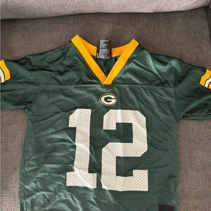 NFL Team Apparel Kids Jersey in Green and Yellow
